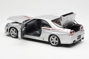 Nissan Skyline GT-R R33 R-Tune Sølv AUTOart 1:18 77326 Metal — billede 5 af 8