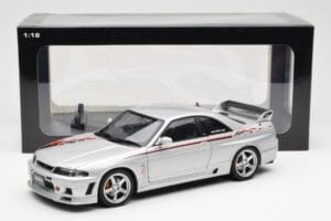 Nissan Skyline GT-R R33 R-Tune Sølv AUTOart 1:18 77326 Metal — billede 8 af 8