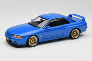 Nissan Skyline GT-R R32 V-Spec II Tuned Blå AUTOart 1:18 77415 Metal