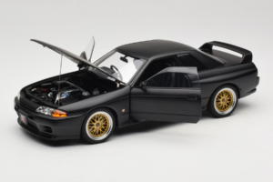 Nissan Skyline GT-R R32 V-Spec II Tuned Version Matt Black AUTOart 1:18 77418 Metal — billede 2 af 8