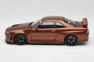 Nissan Skyline GT-R R34 Customized Metallic Bronze MotorHelix 1:18 M83414 Metal — billede 4 af 8