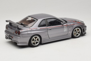 Nissan Skyline GT-R R34 Nismo S-Tune Sølv AUTOart 1:18 77358 Metal — billede 3 af 8