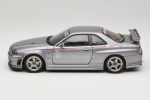 Nissan Skyline GT-R R34 Nismo S-Tune Sølv AUTOart 1:18 77358 Metal — billede 4 af 8