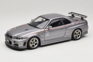 Nissan Skyline GT-R R34 Nismo S-Tune Sølv AUTOart 1:18 77358 Metal