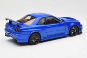 Nissan Skyline GT-R R34 NISMO Z-Tune Bayside Blå AUTOart 1:18 77354 Komposit — billede 3 af 8