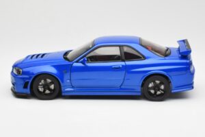 Nissan Skyline GT-R R34 NISMO Z-Tune Bayside Blå AUTOart 1:18 77354 Komposit — billede 4 af 8