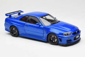 Nissan Skyline GT-R R34 NISMO Z-Tune Bayside Blå AUTOart 1:18 77354 Komposit — billede 6 af 8