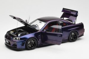 Nissan Skyline GT-R R34 NISMO Z-Tune Midnight Lilla III AUTOart 1:18 77464 Komposit — billede 2 af 8