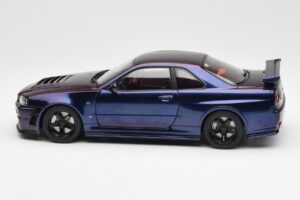 Nissan Skyline GT-R R34 NISMO Z-Tune Midnight Lilla III AUTOart 1:18 77464 Komposit — billede 4 af 8