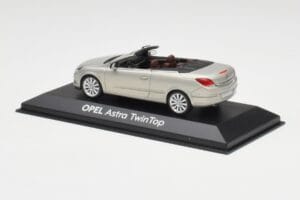 Opel Astra H Twin Top Sølv Minichamps 1:43 403045633 Metal — billede 3 af 4