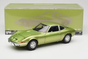 Opel GT Green Metallic Minichamps 1:18 180049029 Metal — billede 8 af 8