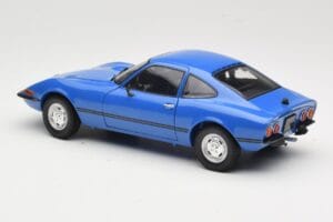 Opel GT/J Blå Minichamps 1:18 180049023 Metal — billede 7 af 8