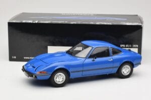 Opel GT/J Blå Minichamps 1:18 180049023 Metal — billede 8 af 8