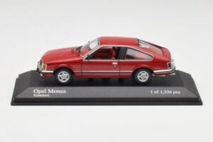 Opel Monza A Rød Minichamps 1:43 400045121 Metal