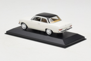 Opel Rekord A Hvid Sort Tag Minichamps 1:43 430041002 Metal — billede 3 af 4