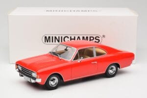 Opel Rekord C Coupe Rød Minichamps 1:18 107047020 Resin — billede 6 af 6
