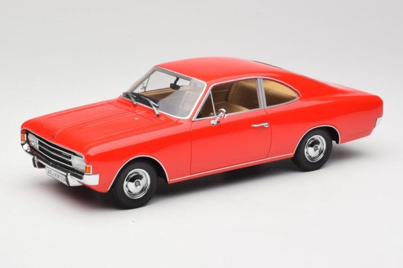 Opel Rekord C Coupe Rød Minichamps 1:18 107047020 Resin