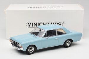 Opel Rekord C Lyseblå Minichamps 1:18 107047002 Metal — billede 6 af 6