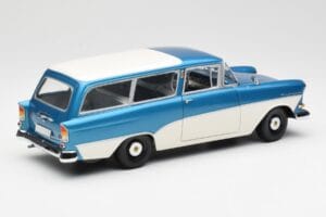 Opel Rekord P1 Caravan Blå Metallic Minichamps 1:18 180043210 Metal — billede 3 af 8