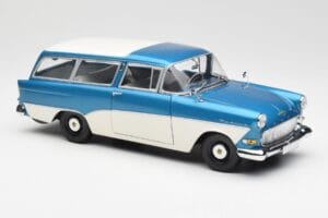 Opel Rekord P1 Caravan Blå Metallic Minichamps 1:18 180043210 Metal — billede 6 af 8