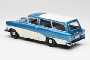 Opel Rekord P1 Caravan Blå Metallic Minichamps 1:18 180043210 Metal — billede 7 af 8