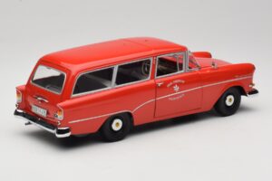 Opel Rekord P1 Caravan Feuerwehr Neuenkirchen Minichamps 1:18 180043291 Metal — billede 3 af 8