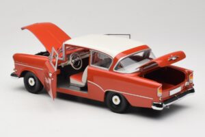 Opel Rekord P1 Rød Minichamps 1:18 180043201 Metal — billede 5 af 8