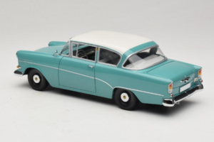 Opel Rekord P1 Turkisblå Minichamps 1:18 180043200 Metal — billede 7 af 8