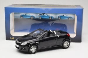 Opel Tigra TwinTop B Sort Norev 1:18 183600 Metal — billede 8 af 8