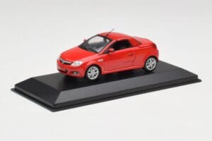 Opel Tigra TwinTop Magma Rød Minichamps 1:43 B24910027T Metal — billede 2 af 4