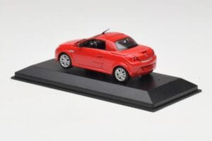 Opel Tigra TwinTop Magma Rød Minichamps 1:43 B24910027T Metal — billede 3 af 4