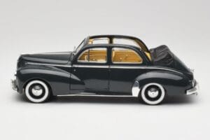 Peugeot 203 Cabriolet Sort Solido 1:18 8156 Metal — billede 4 af 8