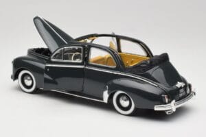Peugeot 203 Cabriolet Sort Solido 1:18 8156 Metal — billede 5 af 8