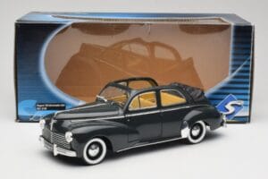 Peugeot 203 Cabriolet Sort Solido 1:18 8156 Metal — billede 8 af 8