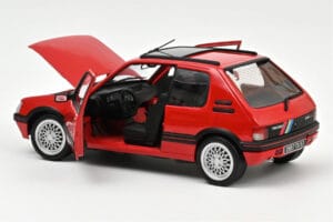 Peugeot 205 GTi 1.9 PTS Deco Vallelunga Rød Norev 1:18 184846 Metal — billede 2 af 3