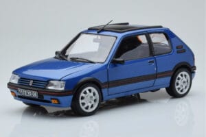 Peugeot 205 GTi 1.9 Med Soltag Miami Blå Norev 1:18 184844 Metal