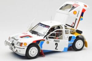 Peugeot 205 T16 #2 A. Vatanen / T. Harryman Rally Monte Carlo 1985 Norev 1:18 184864 Metal — billede 2 af 8