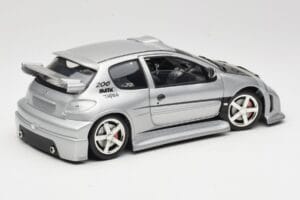 Peugeot 206 MTK Sølv Solido 1:18 1817 Metal — billede 3 af 8