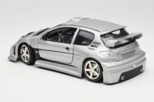 Peugeot 206 MTK Sølv Solido 1:18 1817 Metal — billede 7 af 8