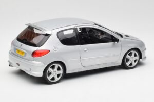 Peugeot 206 RC Aluminium Sølv Norev 1:18 184726 Metal — billede 3 af 8