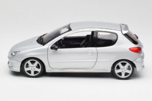 Peugeot 206 RC Aluminium Sølv Norev 1:18 184726 Metal — billede 4 af 8