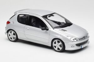 Peugeot 206 RC Aluminium Sølv Norev 1:18 184726 Metal — billede 6 af 8