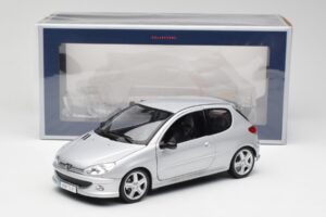 Peugeot 206 RC Aluminium Sølv Norev 1:18 184726 Metal — billede 8 af 8