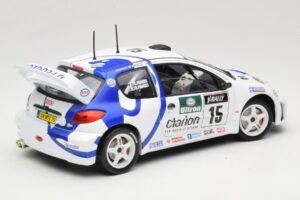 Peugeot 206 WRC #15 G. Panizzi / H. Panizzi WRC 1999 Solido 1:18 9016 Metal — billede 3 af 8