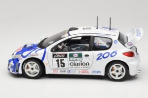 Peugeot 206 WRC #15 G. Panizzi / H. Panizzi WRC 1999 Solido 1:18 9016 Metal — billede 4 af 8