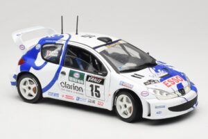Peugeot 206 WRC #15 G. Panizzi / H. Panizzi WRC 1999 Solido 1:18 9016 Metal — billede 6 af 8