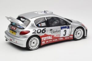Peugeot 206 WRC #3 G. Panizzi / H. Panizzi Rally Tour de Corse 2002 Otto 1:18 OT1085 Resin — billede 2 af 6