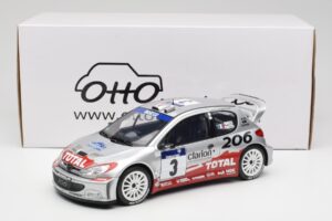 Peugeot 206 WRC #3 G. Panizzi / H. Panizzi Rally Tour de Corse 2002 Otto 1:18 OT1085 Resin — billede 6 af 6
