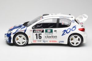 Peugeot 206 WRC G. Panizzi / H. Panizzi Tour de Corse 1999 Otto 1:12 G081 Resin — billede 3 af 6