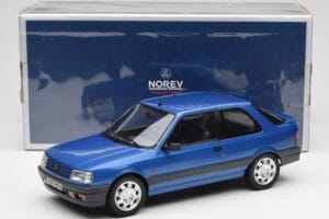 Peugeot 309 GTi16 Miami Blå Norev 1:18 184881 Metal — billede 6 af 6